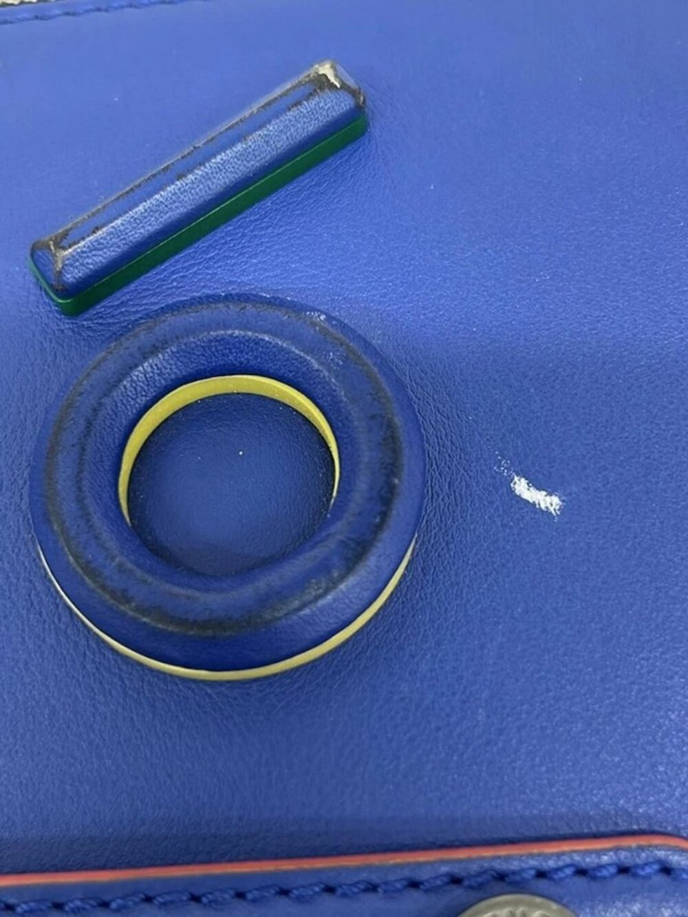 FENDI Bag Bugs 7VA350 Blue Multi Leather - Clutch Bag - Picture 10 of 15